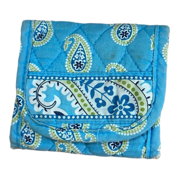 Vera Bradley Wallet - Blue Paisley - Small Velcro - Picture 13 of 13